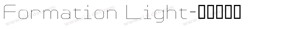 Formation Light字体转换